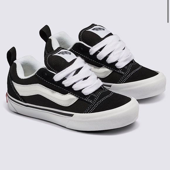 Vans Other - Vans Knu Skool Black and White Low-Top Skate Sneakers